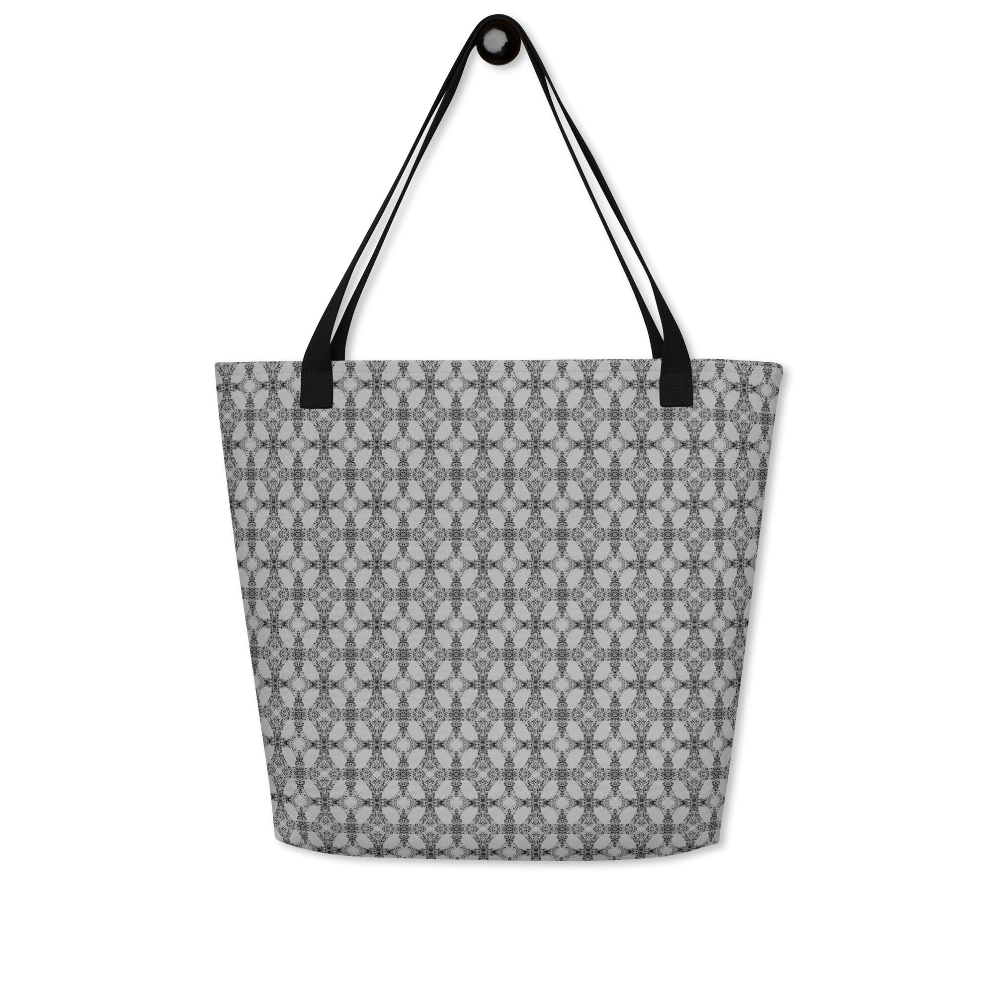 Grey Tempo Large Tote Bag