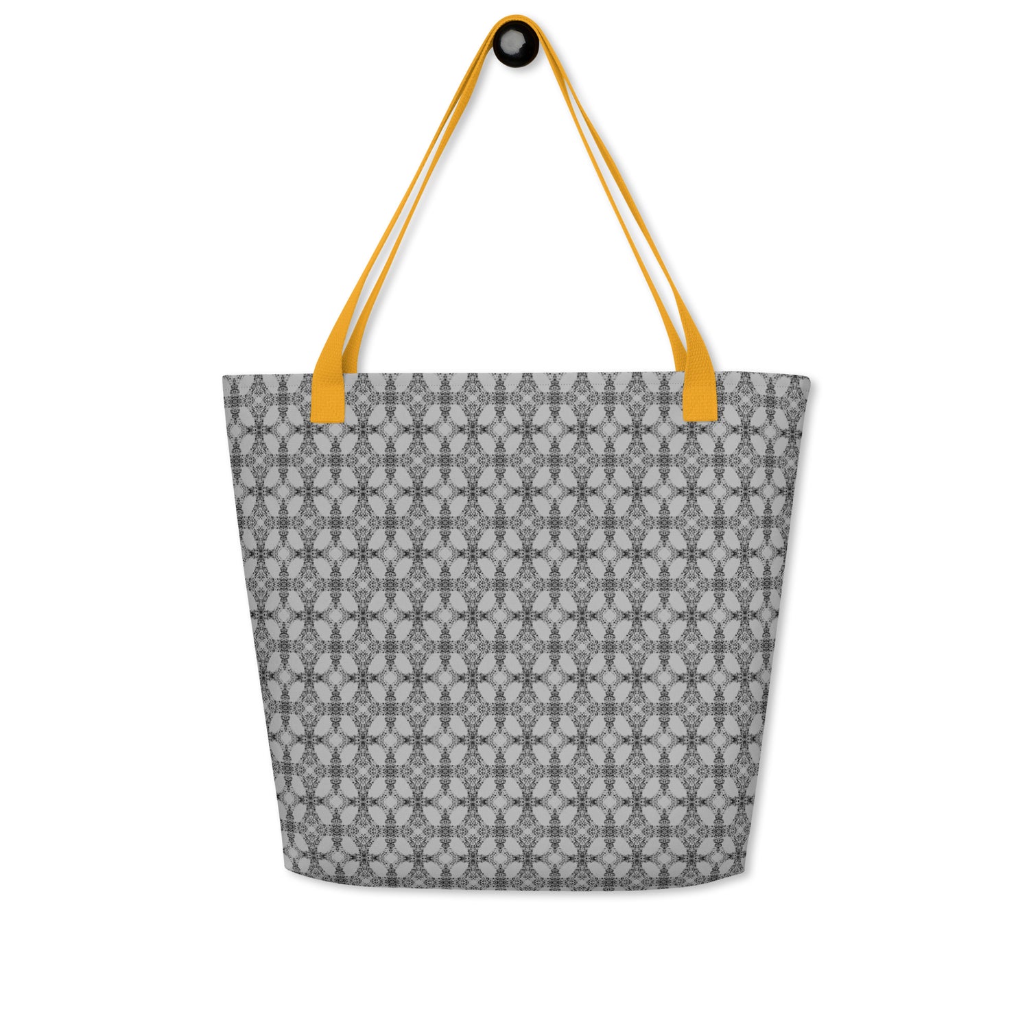 Grey Tempo Large Tote Bag