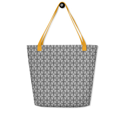 Grey Tempo Large Tote Bag