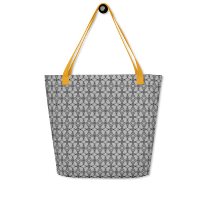 Grey Tempo Large Tote Bag