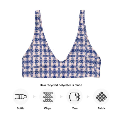 Timbre Pattern Padded Bikini Top - Opera Bound