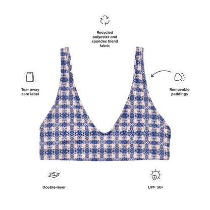 Timbre Pattern Padded Bikini Top - Opera Bound