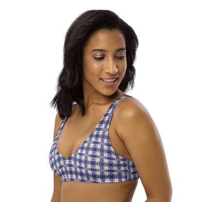 Timbre Pattern Padded Bikini Top - Opera Bound