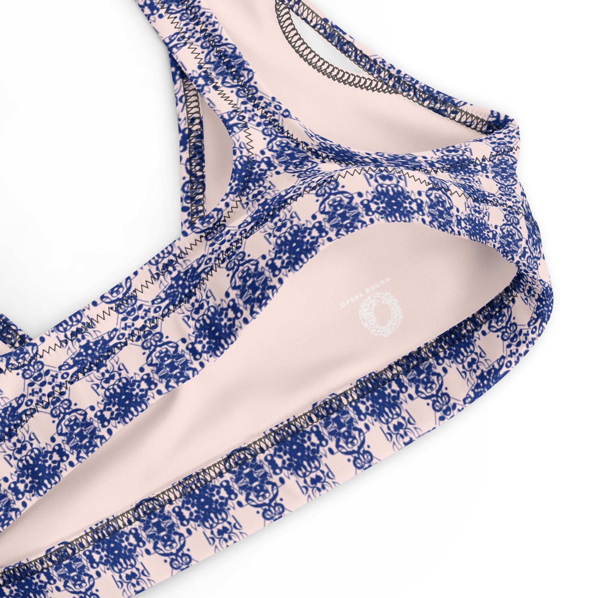 Timbre Pattern Padded Bikini Top - Opera Bound