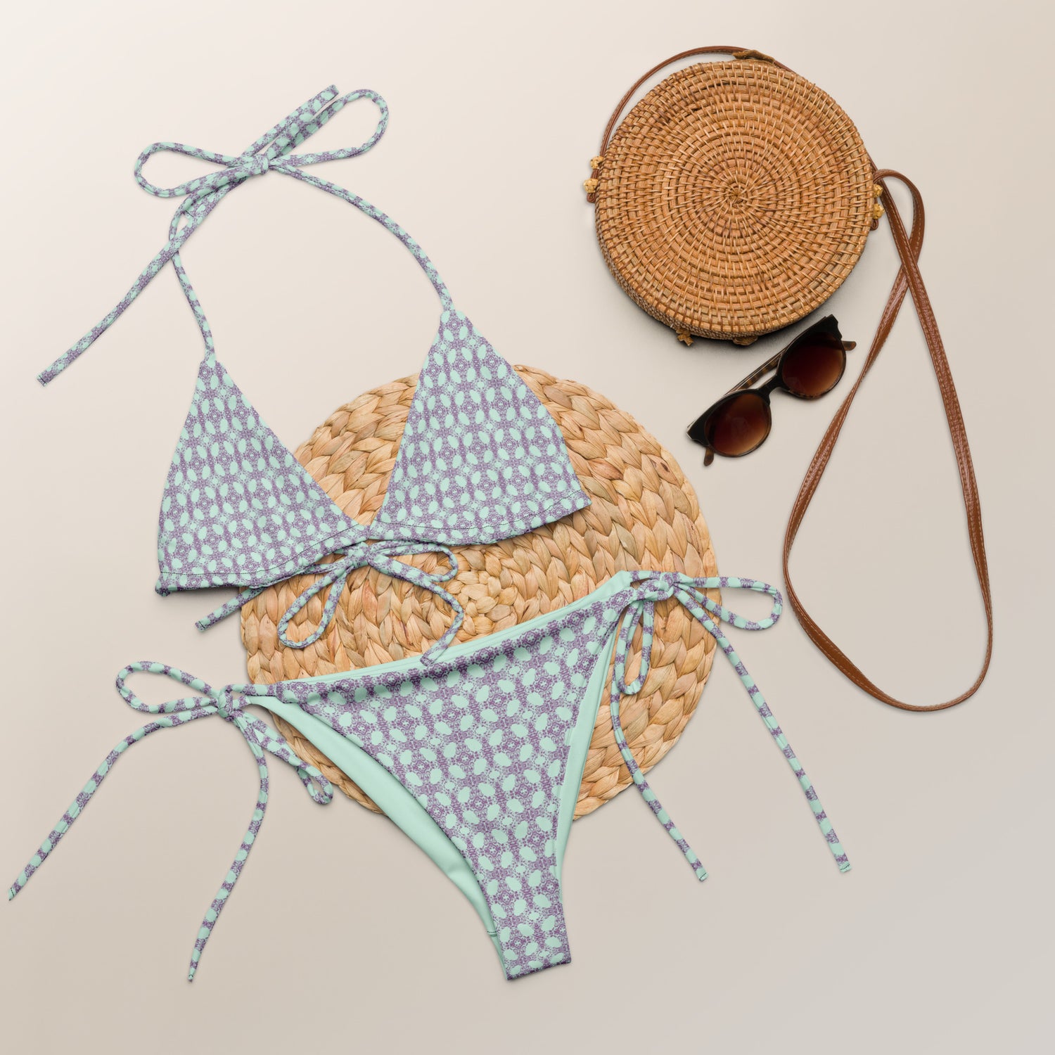 Tempo Recycled String Bikini - Opera Bound
