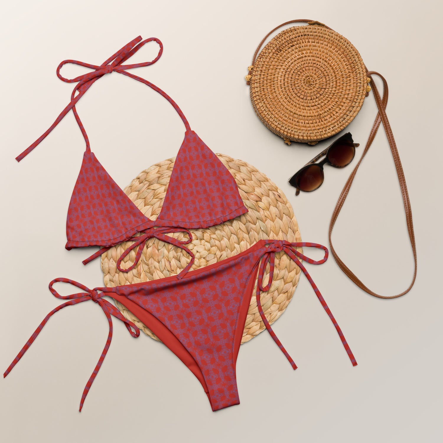 Red Tempo String Bikini