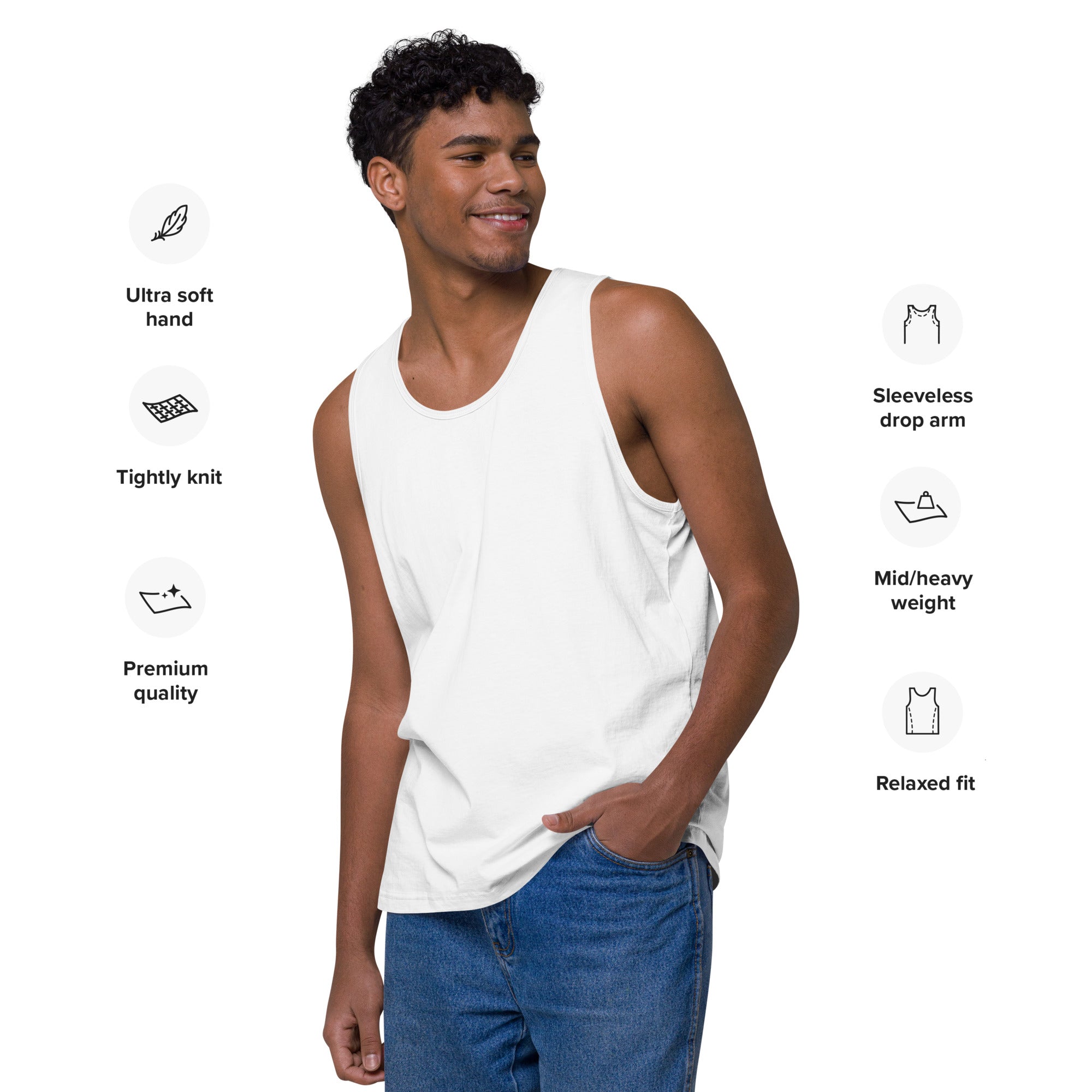 Men’s Premium Cotton Logo Tank