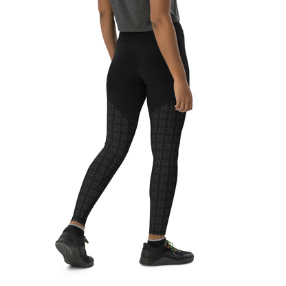 Dynamaic Black Tone Pocket Leggings