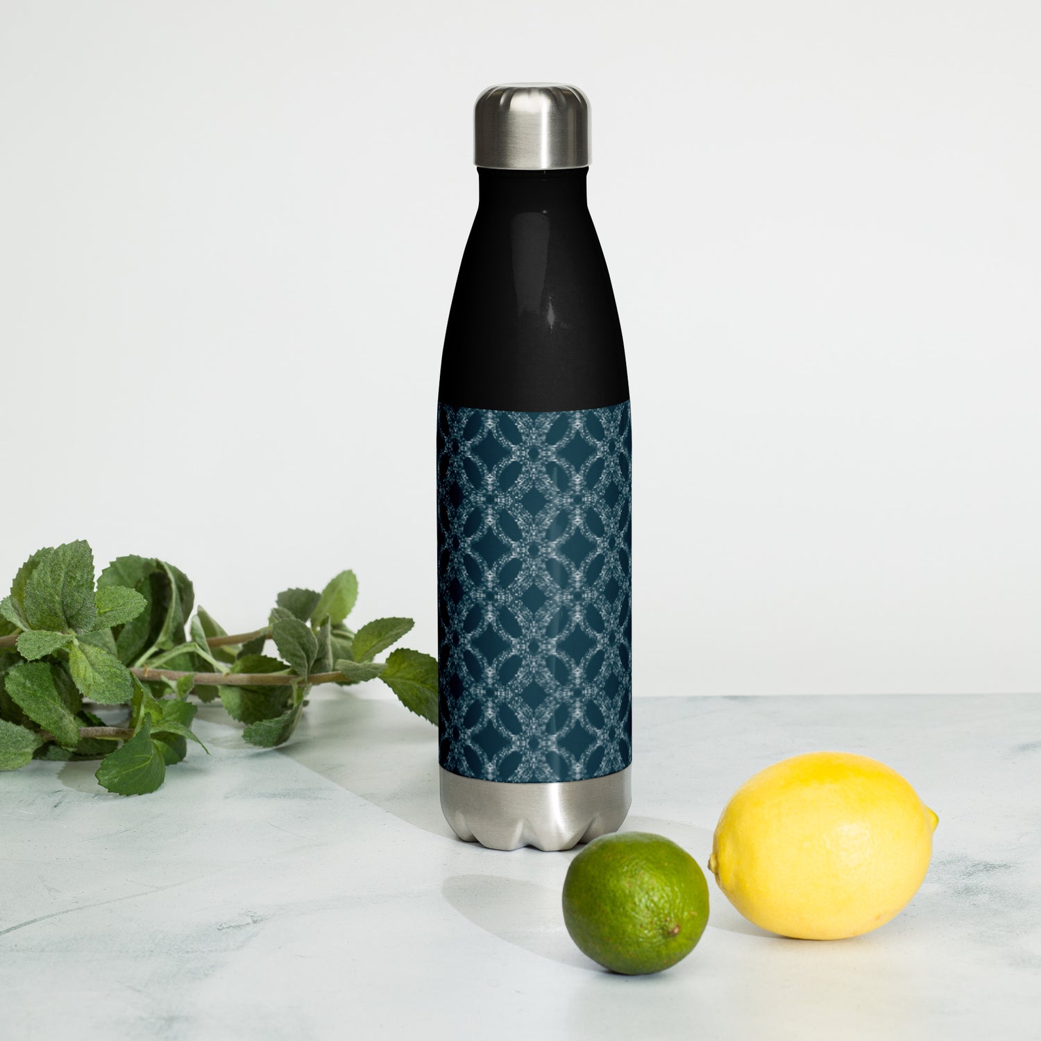 Melody Blue Stainless Steel Water Bottle