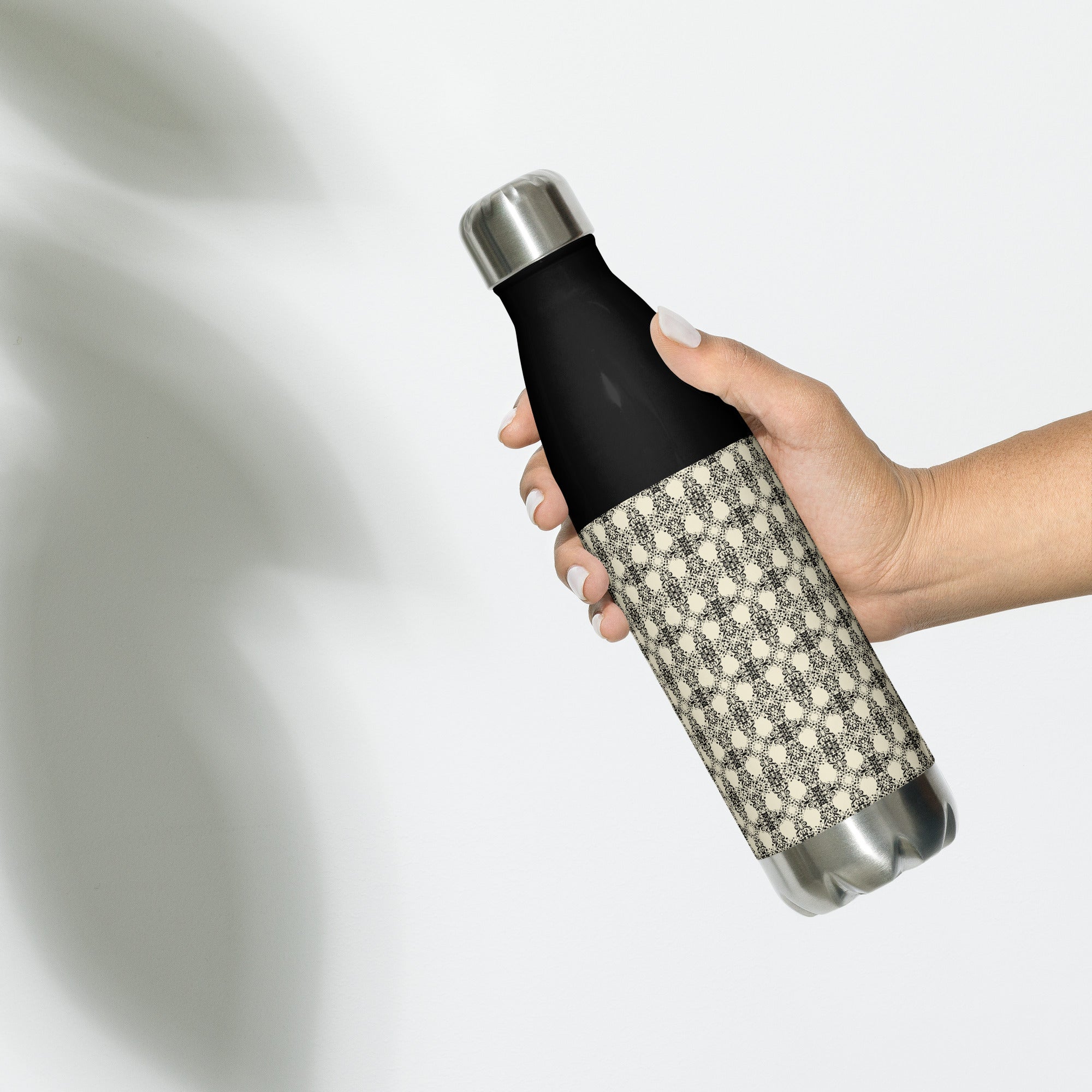 Timbre Black Stainless Steel Water Bottle
