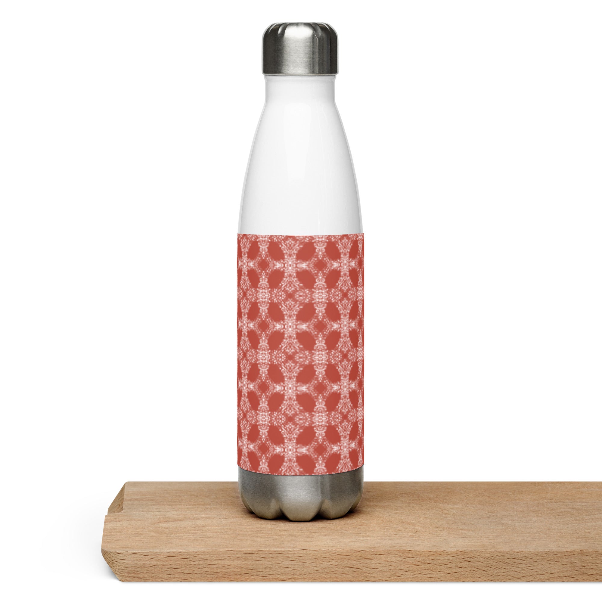 Texture Black Stainless Steel Water Bottle