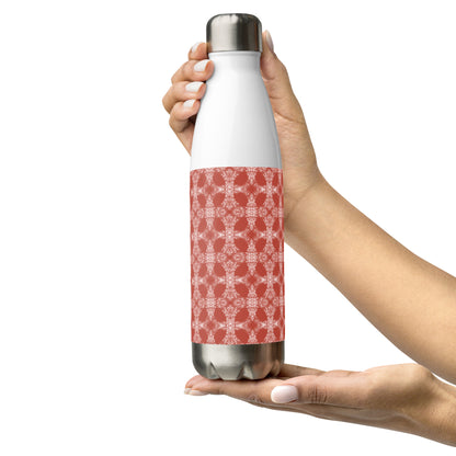 Texture Black Stainless Steel Water Bottle