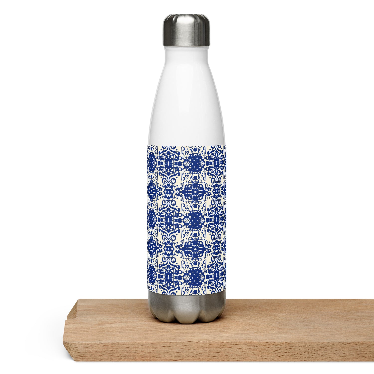 Dynamic Blue Stainless Steel Water Bottle