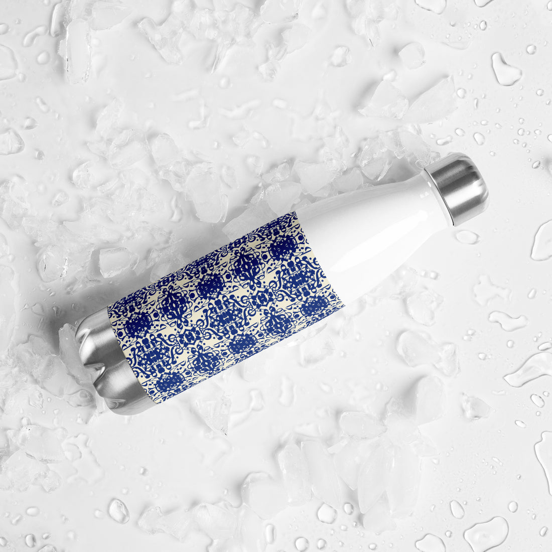 Dynamic Blue Stainless Steel Water Bottle