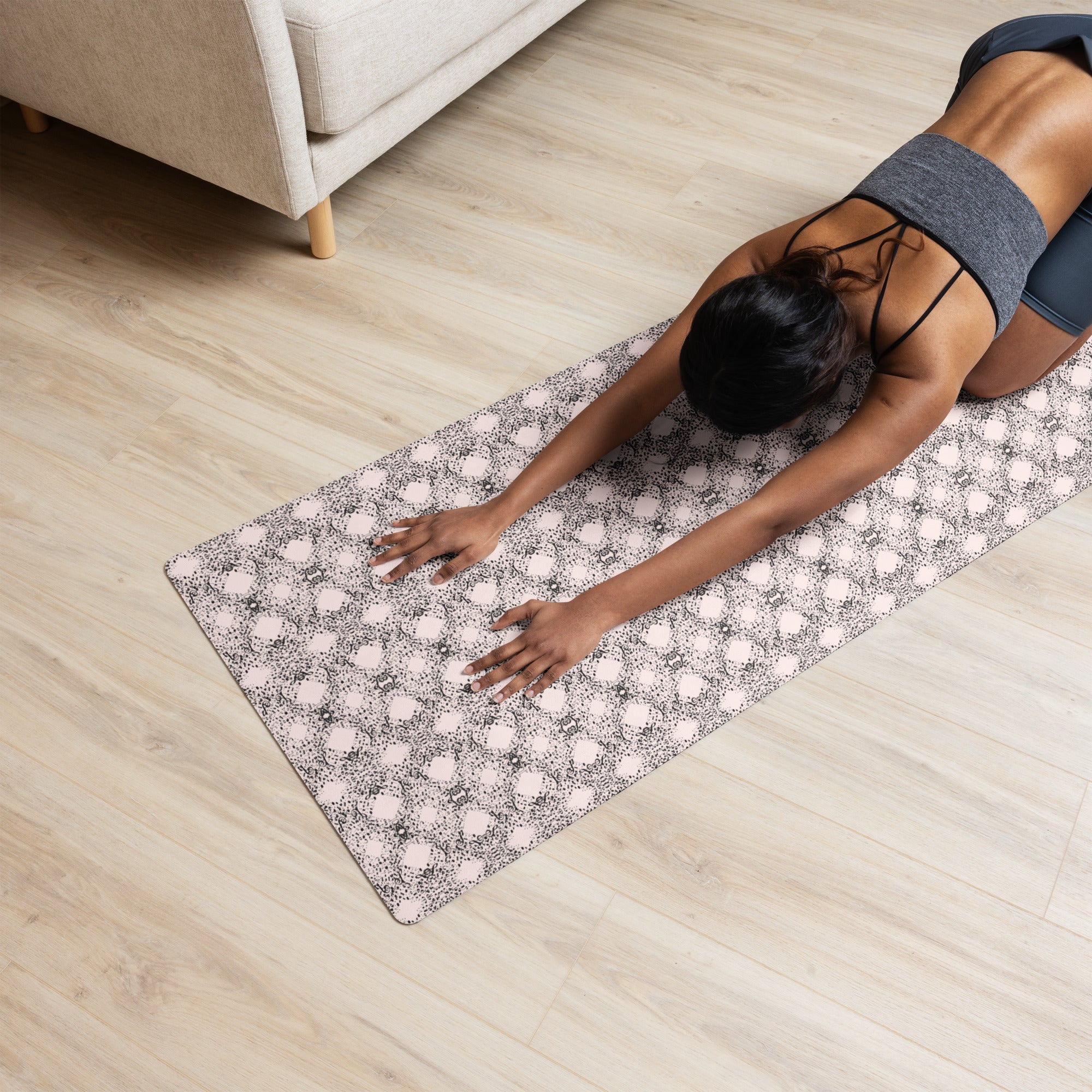 Misty Rose Rhythm Yoga Mat