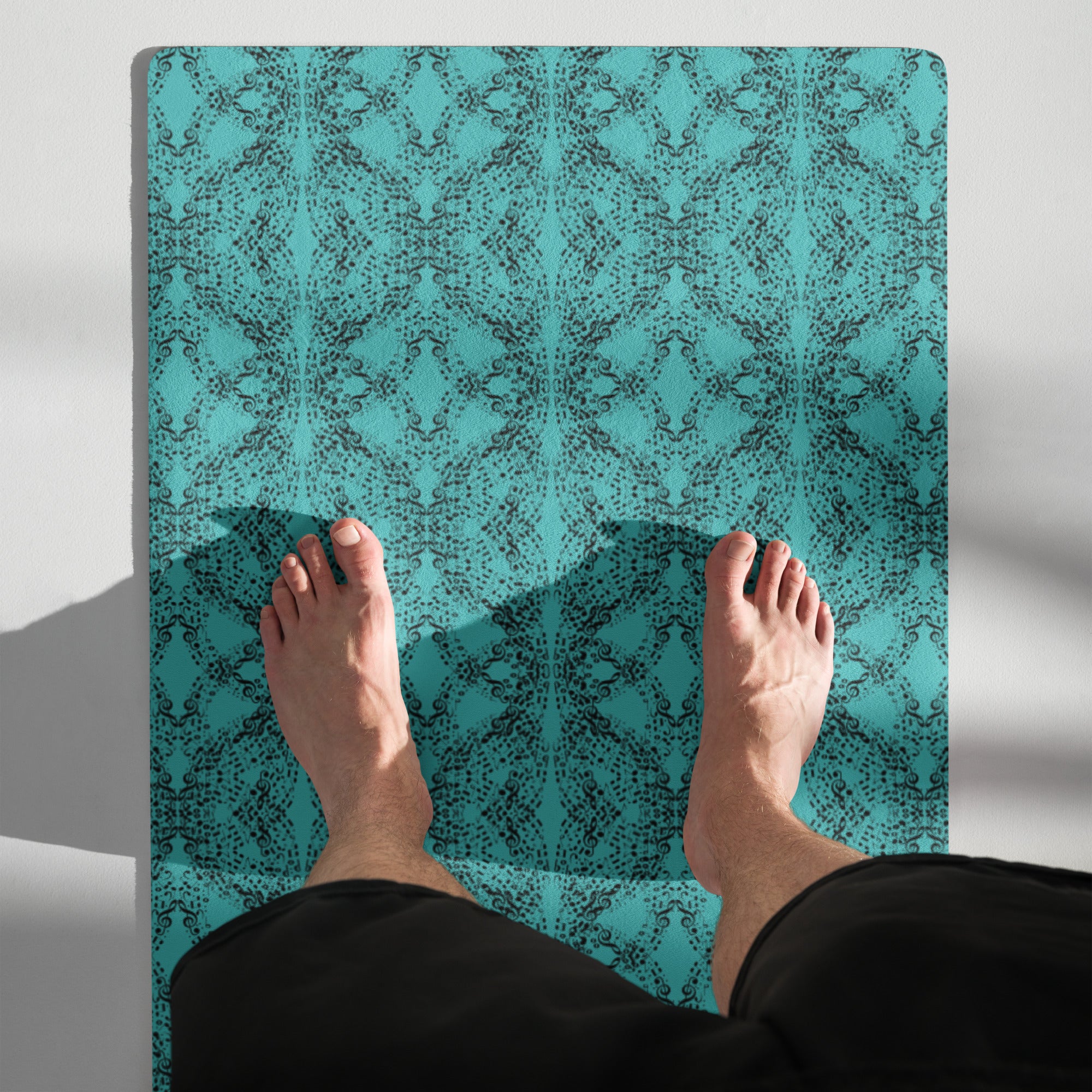 Yelitza Cruz Turquoise Yoga Mat