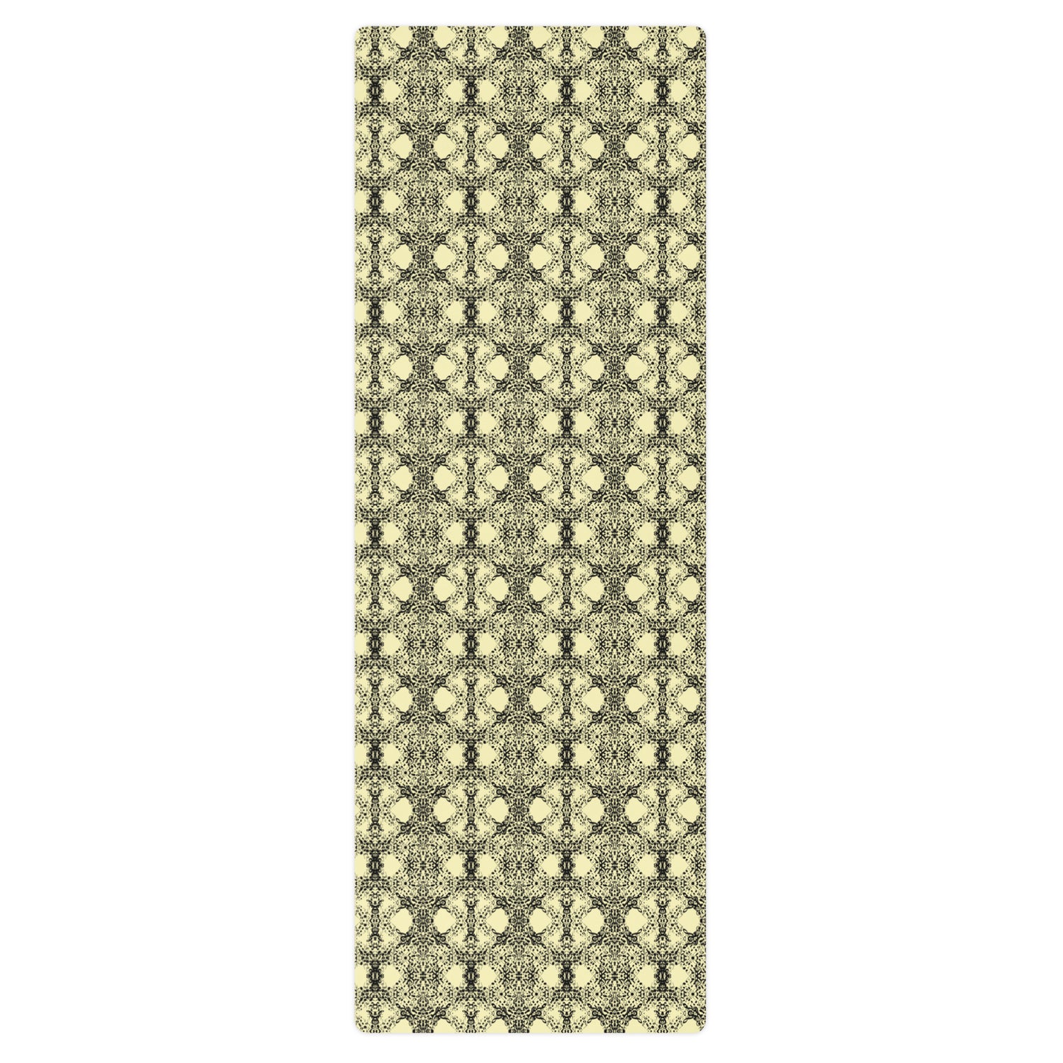 Yellow Honeycomb Yoga Mat