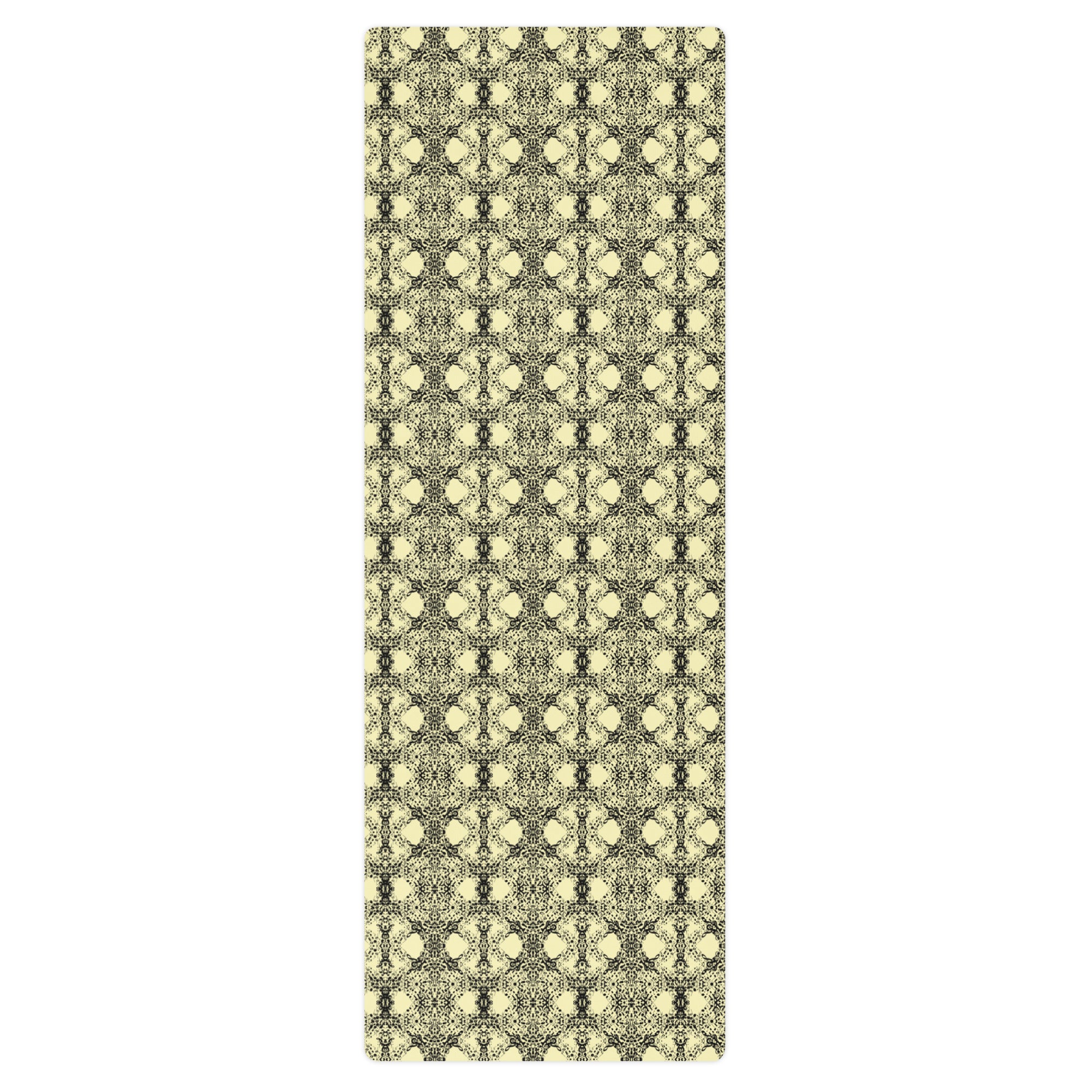 Yellow Honeycomb Yoga Mat