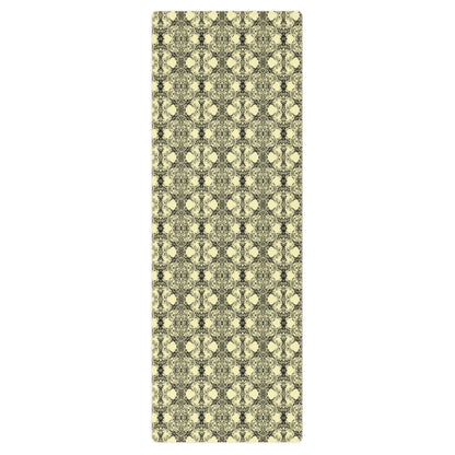 Yellow Honeycomb Yoga Mat