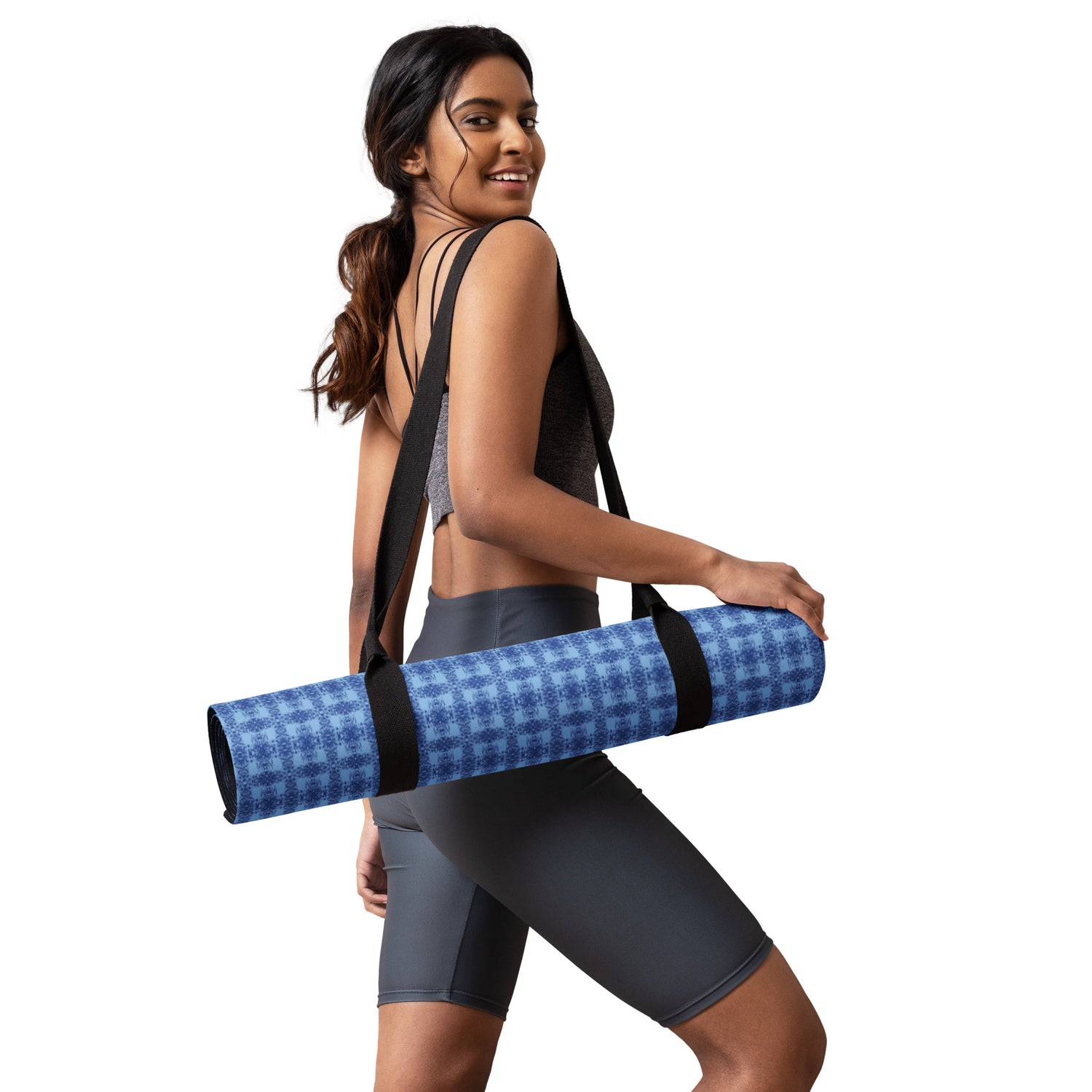 Leisy Fit Blue Yoga Mat