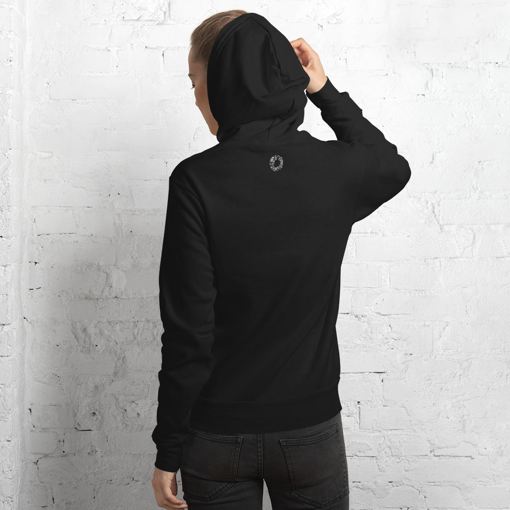 White Logo Casual Hoodie - Opera Bound