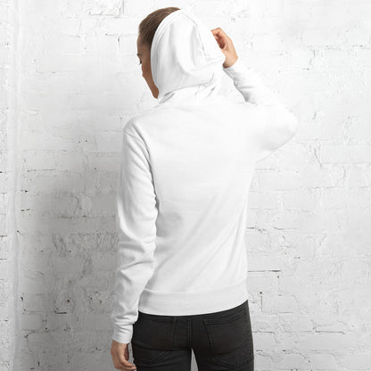 White Logo Casual Hoodie - Opera Bound